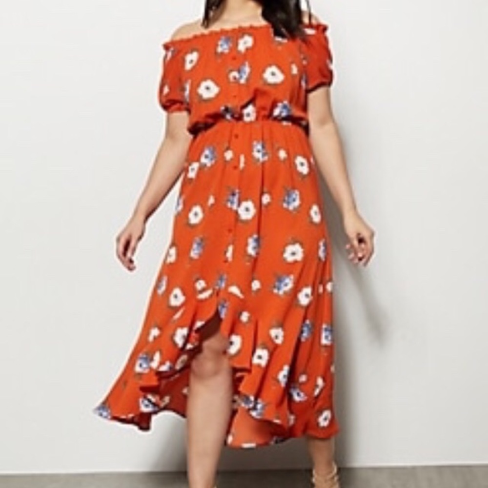 Rue 21 burnt orange romper shorts